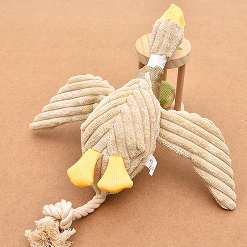 KFX-3845437 Plush Duck Sound Toy for Dogs - 25 x 31 cm, Soft Short Plush Material