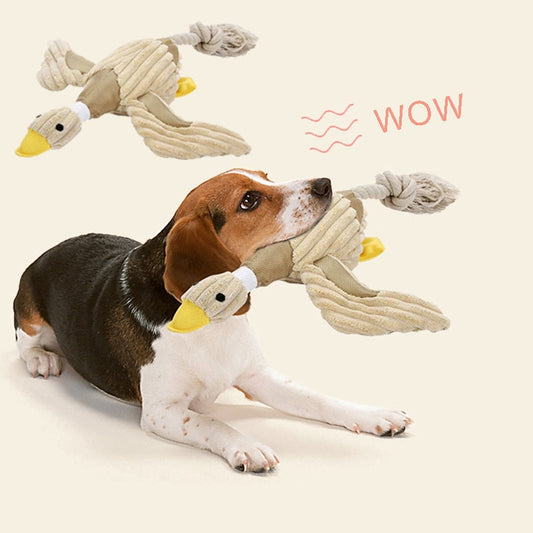 KFX-3845437 Plush Duck Sound Toy for Dogs - 25 x 31 cm, Soft Short Plush Material