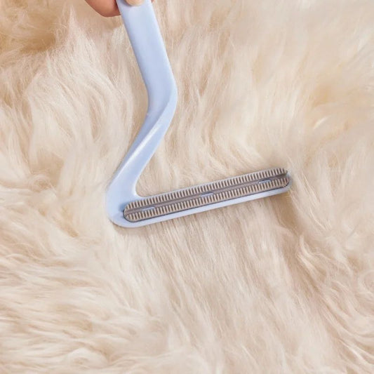 KFX-3846205 Double-Sided Pet Hair Removal Comb for Effective Cat and Dog Fur Cleaning