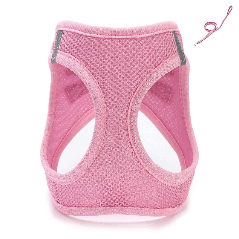KFX-3849661 Mesh Cat Vest Harness with Traction Rope in Various Colors and Sizes