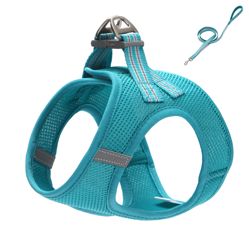 KFX-3849661 Mesh Cat Vest Harness with Traction Rope in Various Colors and Sizes