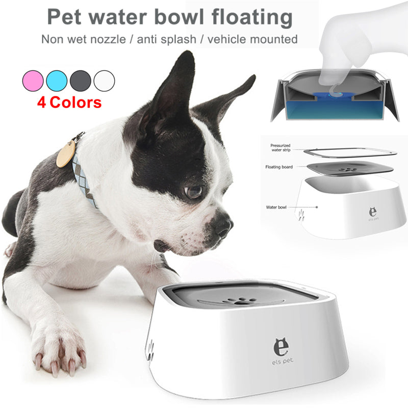 KFX-3850557 Large Capacity Anti-Spill Cat and Dog Water Feeder with Adjustable Floating Disk