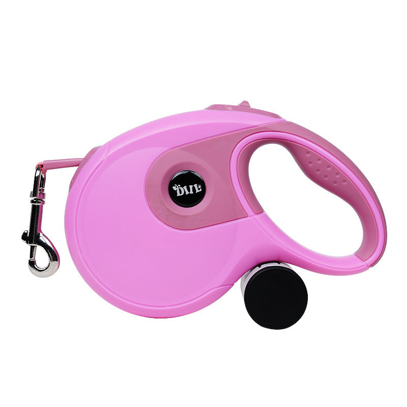 KFX-3855933 Retractable Dog Leash with One-Button Lock and Soft Grip Handle, 3M & 5M Options