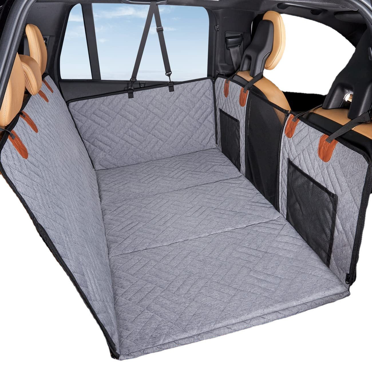 KFX-3857981 Waterproof Dog Car Bed Cushion - Durable Pet Seat Cover for Cars