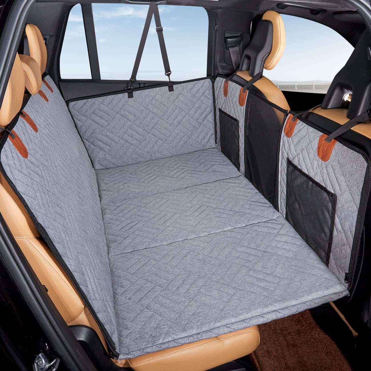 KFX-3857981 Waterproof Dog Car Bed Cushion - Durable Pet Seat Cover for Cars