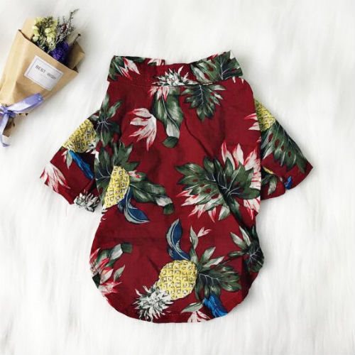 KFX-3858493 Pineapple Pattern Short Sleeve Shirt with Sunglasses Design in Various Colors