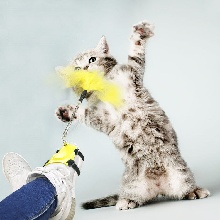 KFX-3859901 Lucky Cat Tumbler Toy with Suction Cup Pinwheel - Engaging Educational Cat Playtime Artifact
