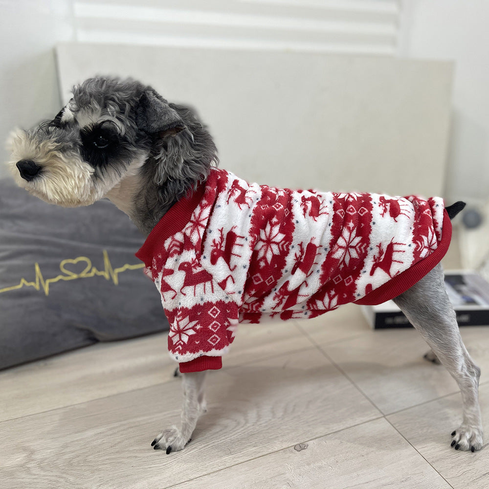 KFX-3860285 Christmas-Themed Soft Padded Pet Sweater for Dogs