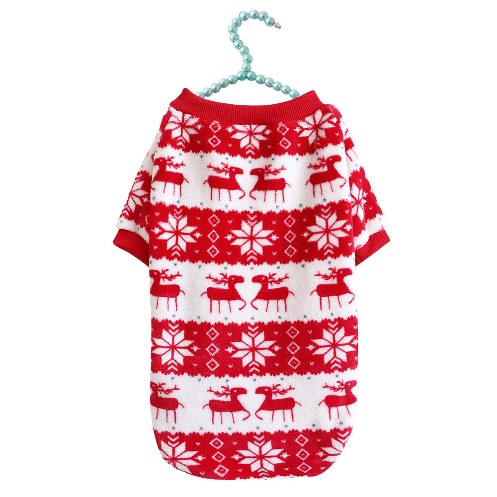 KFX-3860285 Christmas-Themed Soft Padded Pet Sweater for Dogs