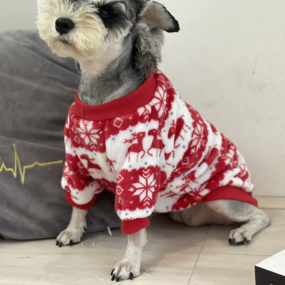 KFX-3860285 Christmas-Themed Soft Padded Pet Sweater for Dogs