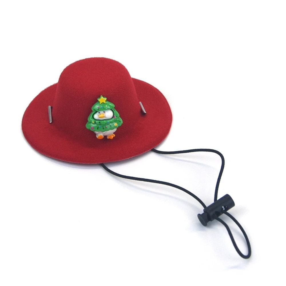 KFX-3860925 Festive Felt Pet Hat for Dogs and Cats - Soft Christmas Decoration for Holiday Grooming
