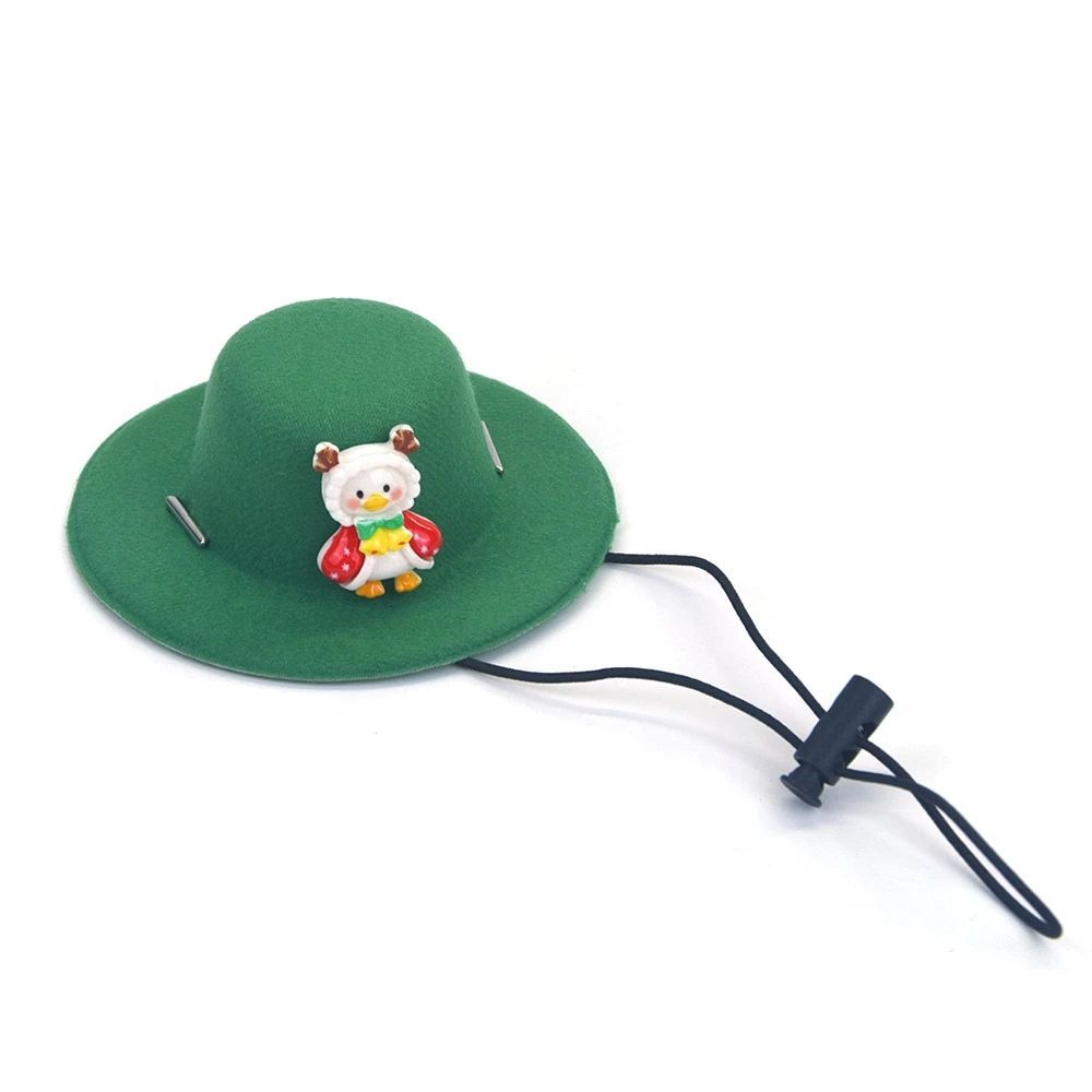 KFX-3860925 Festive Felt Pet Hat for Dogs and Cats - Soft Christmas Decoration for Holiday Grooming