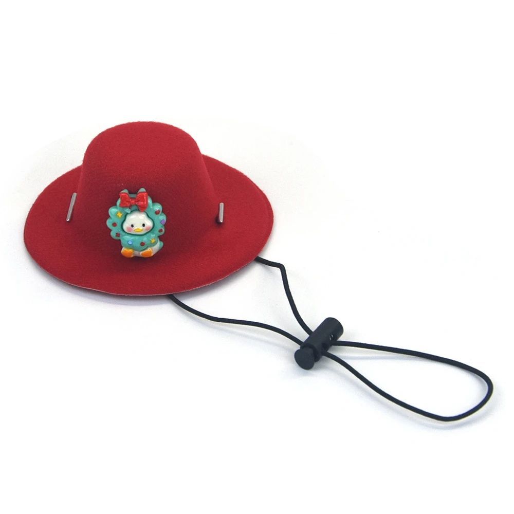 KFX-3860925 Festive Felt Pet Hat for Dogs and Cats - Soft Christmas Decoration for Holiday Grooming