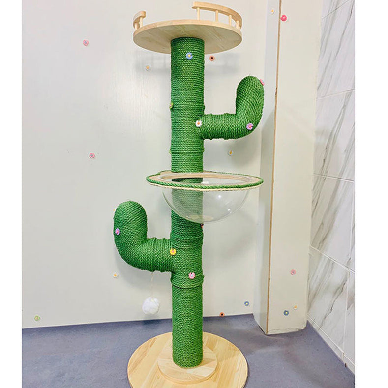 KFX-3865149 Cactus Cat Climbing Frame DIY Material Package and Finished Product Options