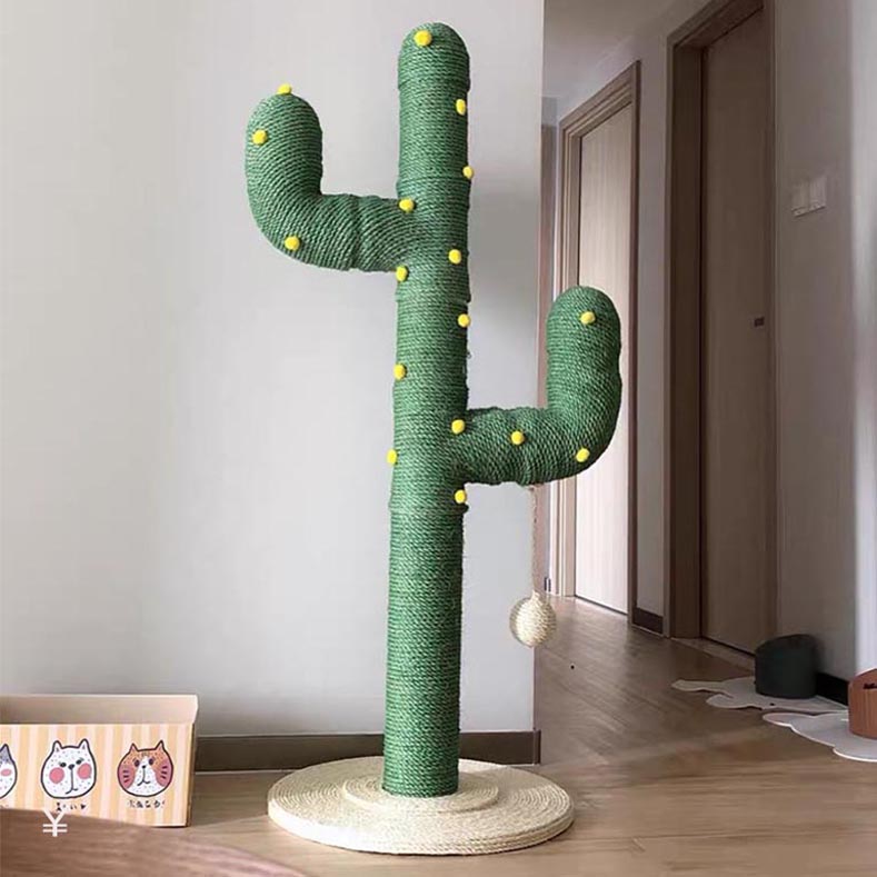 KFX-3865149 Cactus Cat Climbing Frame DIY Material Package and Finished Product Options