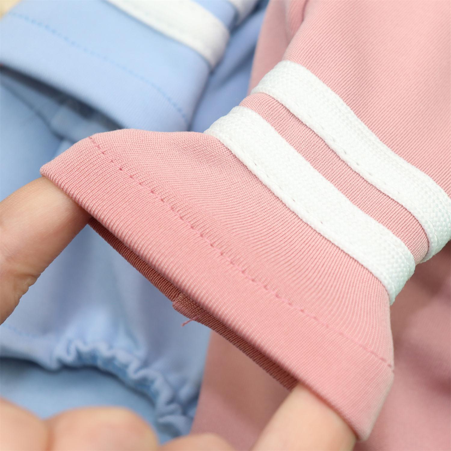 KFX-3867453 Casual Spring Pet Bottoming Shirt in Pink, Blue, and Green - Cotton, Various Sizes Available