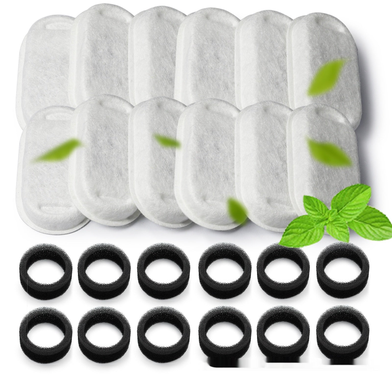 KFX-3867709 Non-Woven Fabric Pet Water Dispenser Filter Element, Stainless Steel Compatible with Various Models