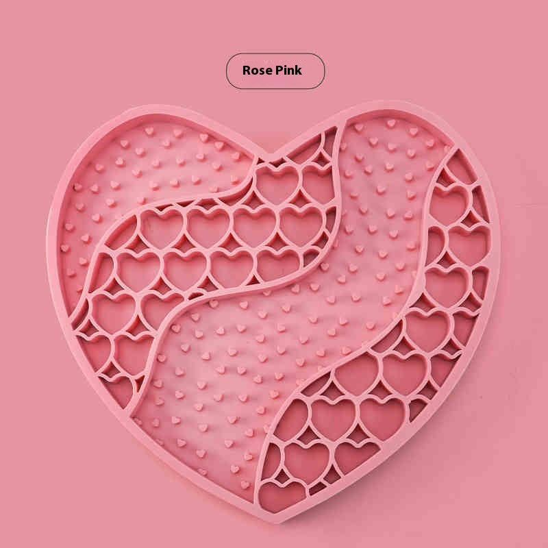 KFX-3867837 Silicone Dog Licking Mat for Slow Feeding - 20x18.5cm Feeding Accessory