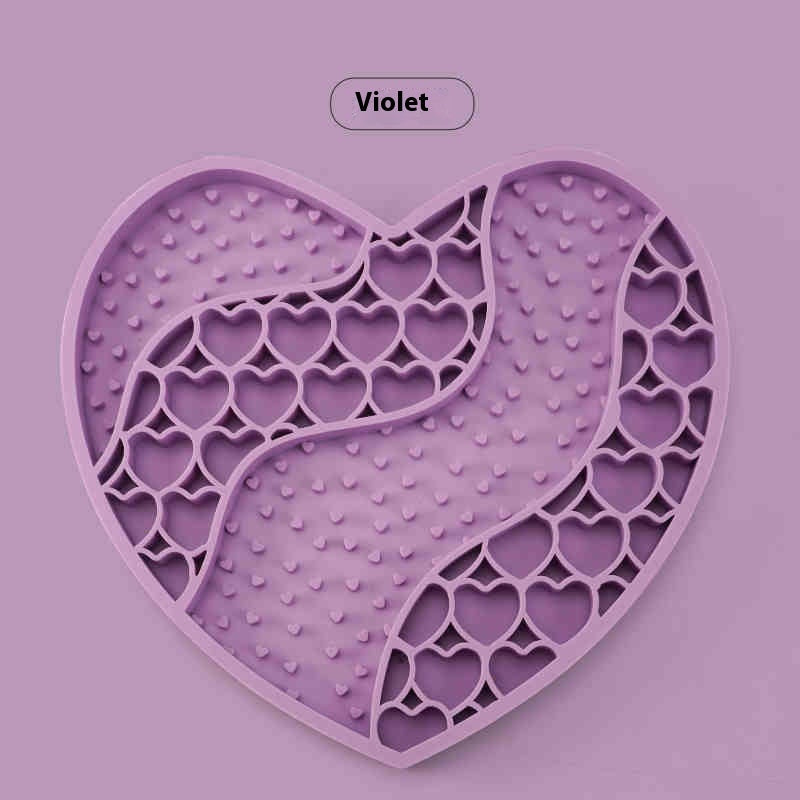 KFX-3867837 Silicone Dog Licking Mat for Slow Feeding - 20x18.5cm Feeding Accessory