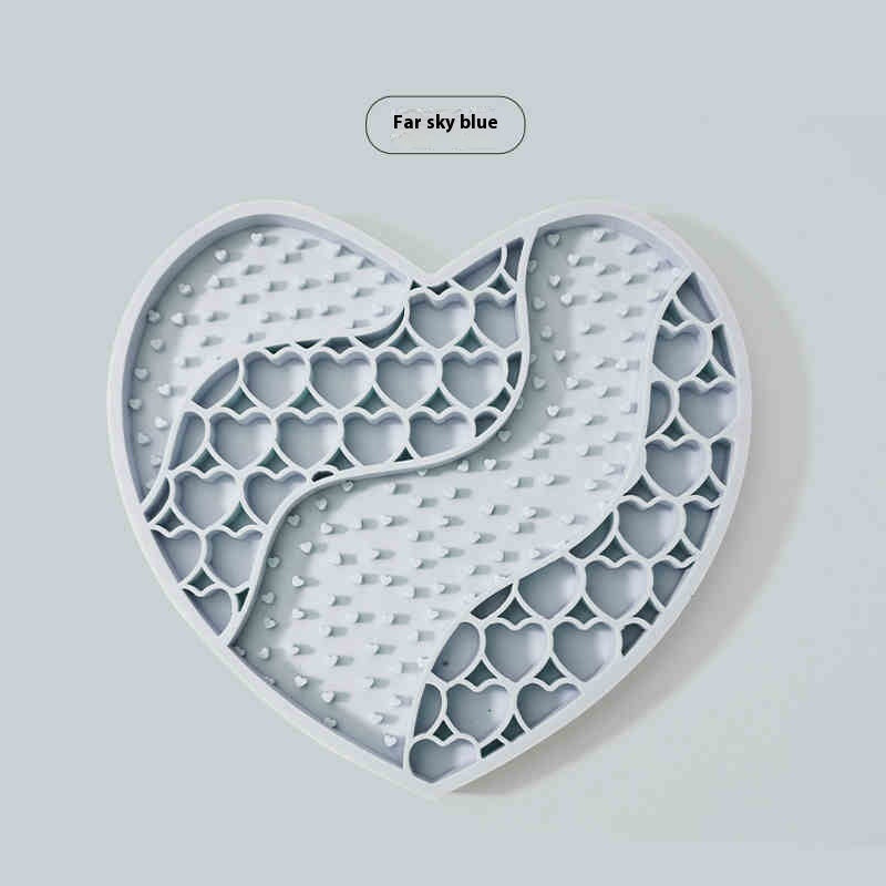KFX-3867837 Silicone Dog Licking Mat for Slow Feeding - 20x18.5cm Feeding Accessory