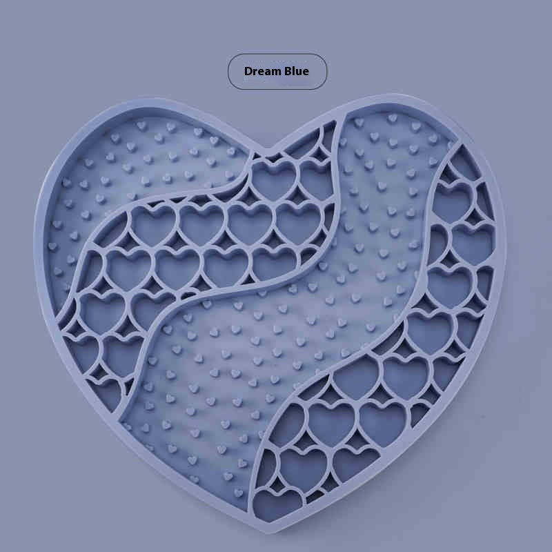 KFX-3867837 Silicone Dog Licking Mat for Slow Feeding - 20x18.5cm Feeding Accessory