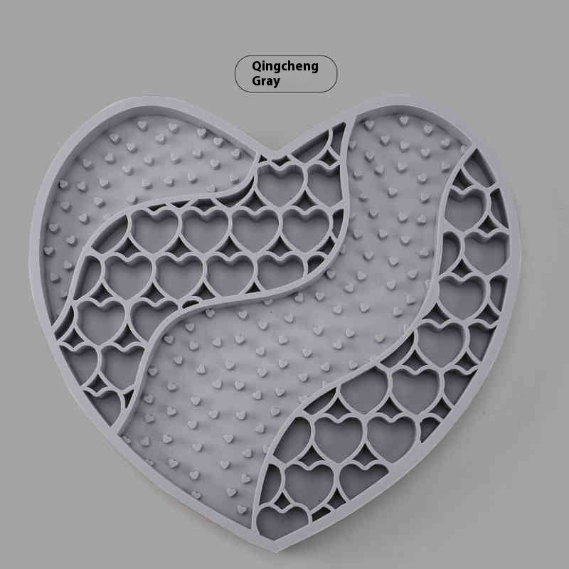 KFX-3867837 Silicone Dog Licking Mat for Slow Feeding - 20x18.5cm Feeding Accessory