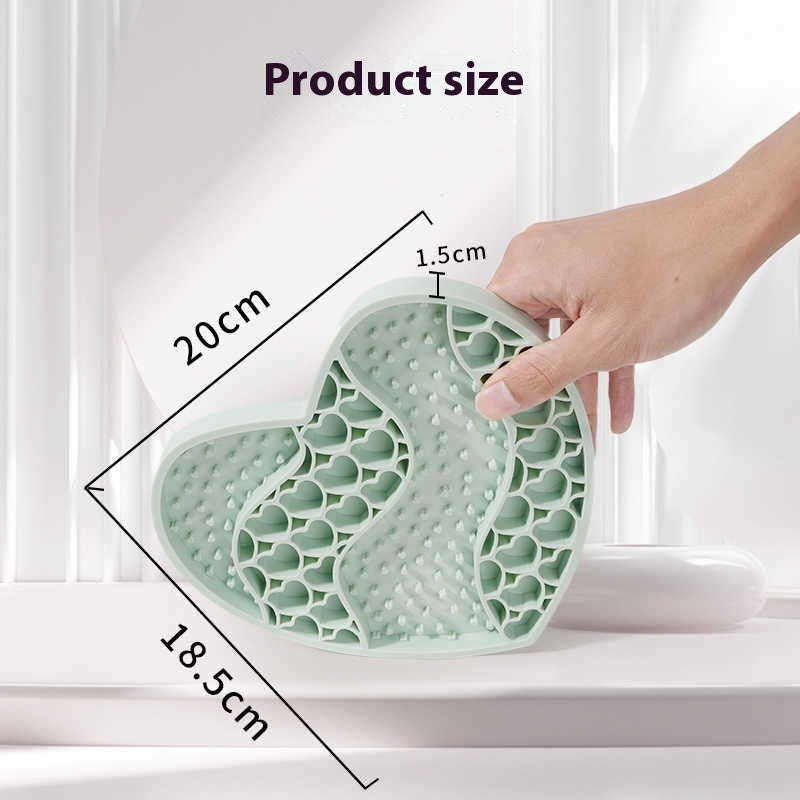 KFX-3867837 Silicone Dog Licking Mat for Slow Feeding - 20x18.5cm Feeding Accessory