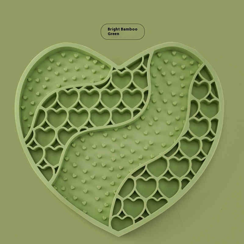 KFX-3867837 Silicone Dog Licking Mat for Slow Feeding - 20x18.5cm Feeding Accessory