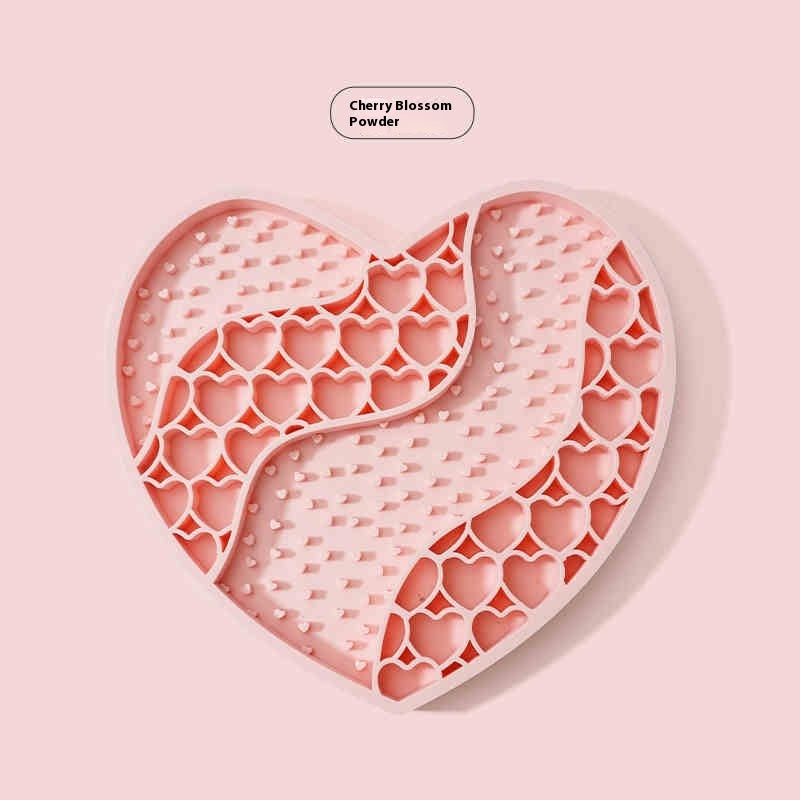 KFX-3867837 Silicone Dog Licking Mat for Slow Feeding - 20x18.5cm Feeding Accessory