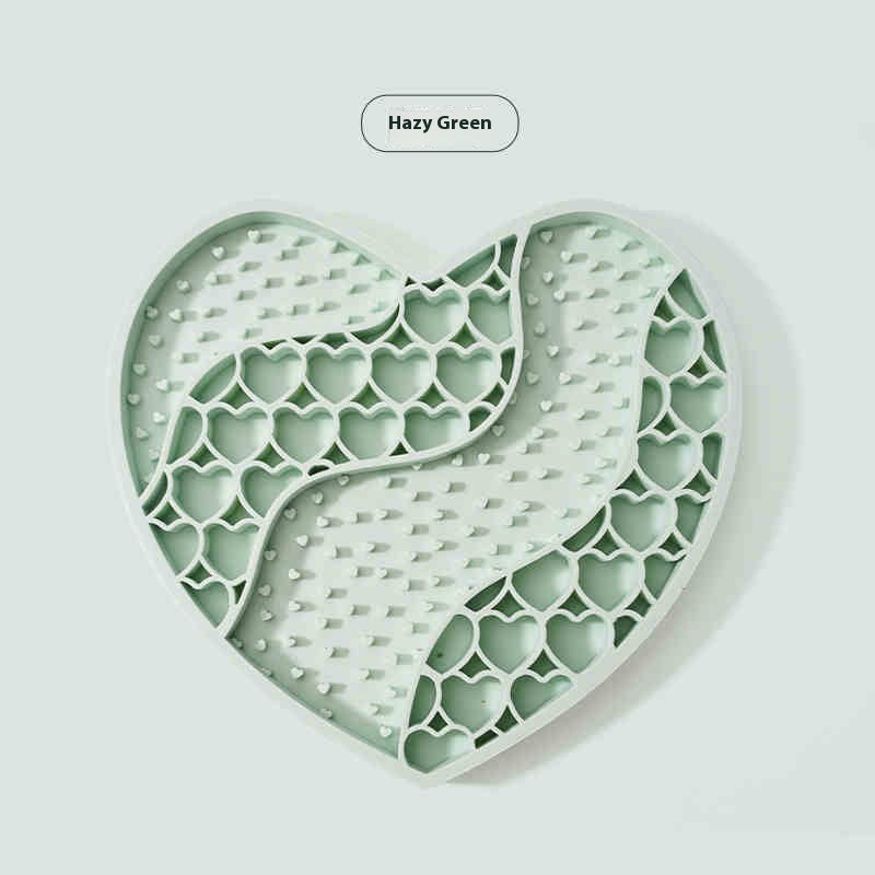 KFX-3867837 Silicone Dog Licking Mat for Slow Feeding - 20x18.5cm Feeding Accessory