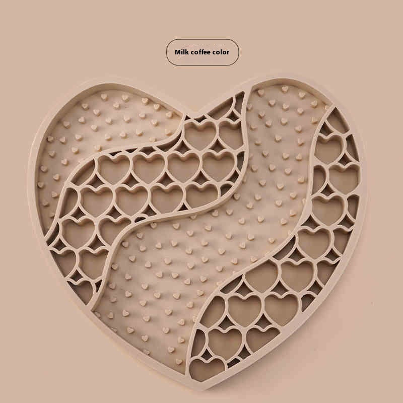 KFX-3867837 Silicone Dog Licking Mat for Slow Feeding - 20x18.5cm Feeding Accessory
