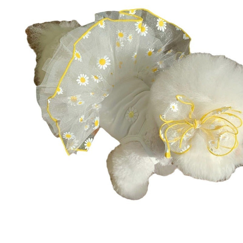 KFX-3872189 Summer Yellow Daisy Dog Apparel, Lightweight and Comfortable Sizes XS-XL