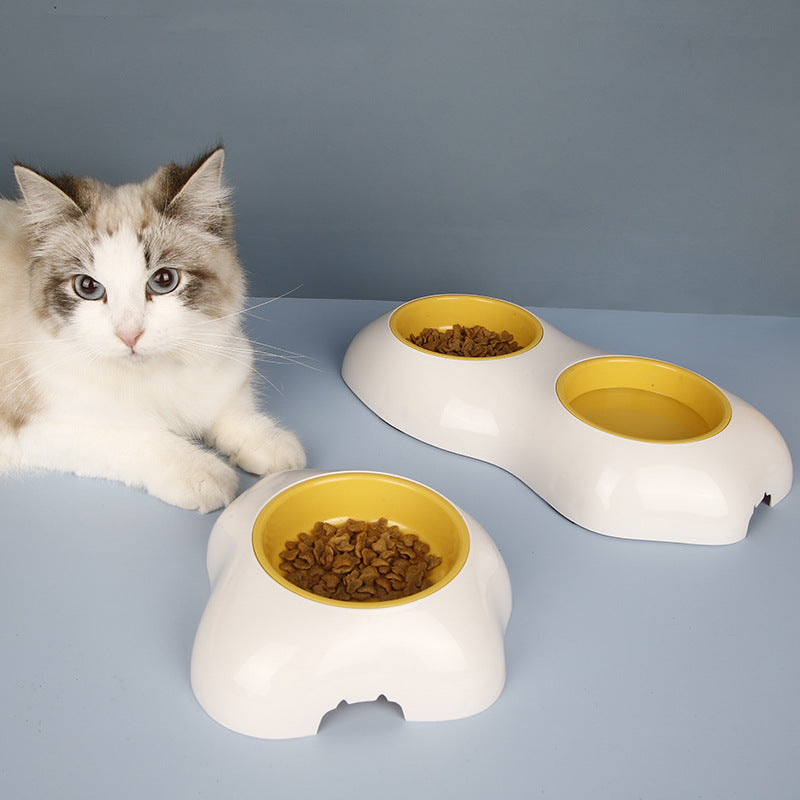 KFX-3873597 Creative Pet Egg Yolk Bowl - Single & Double Options for Your Furry Friend