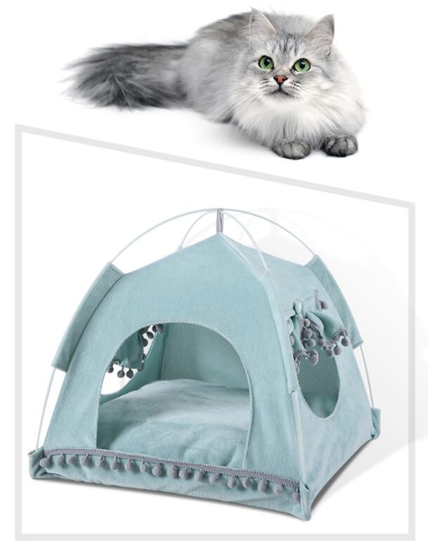 KFX-3877437 Cozy Bite-Resistant Flannel Nest House for Small Pets