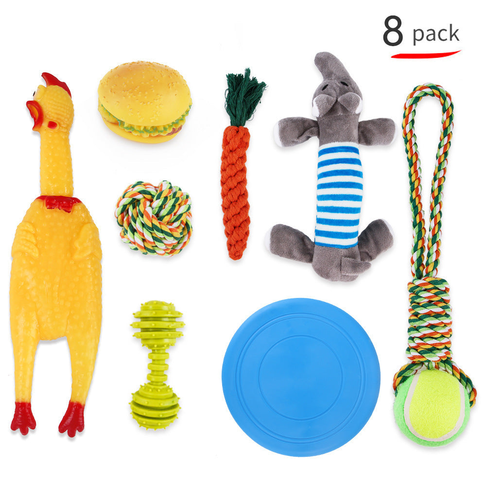 KFX-3878205 Interactive Shiba Inu Plush Toy Set for Dogs - Sounding Molar Teeth Resistant Ideal for Chewing