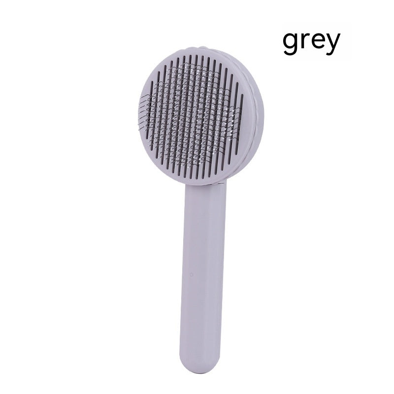 KFX-3878973 Self-Cleaning Round Head Pet Comb for Dogs - Available in Multiple Colors