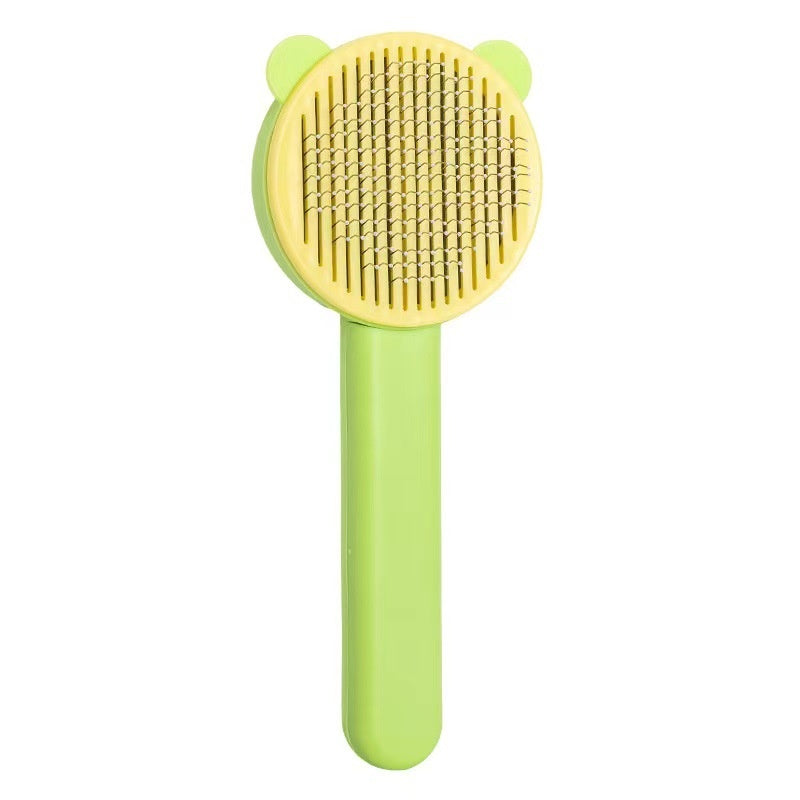 KFX-3878973 Self-Cleaning Round Head Pet Comb for Dogs - Available in Multiple Colors
