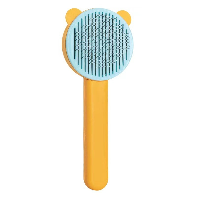 KFX-3878973 Self-Cleaning Round Head Pet Comb for Dogs - Available in Multiple Colors