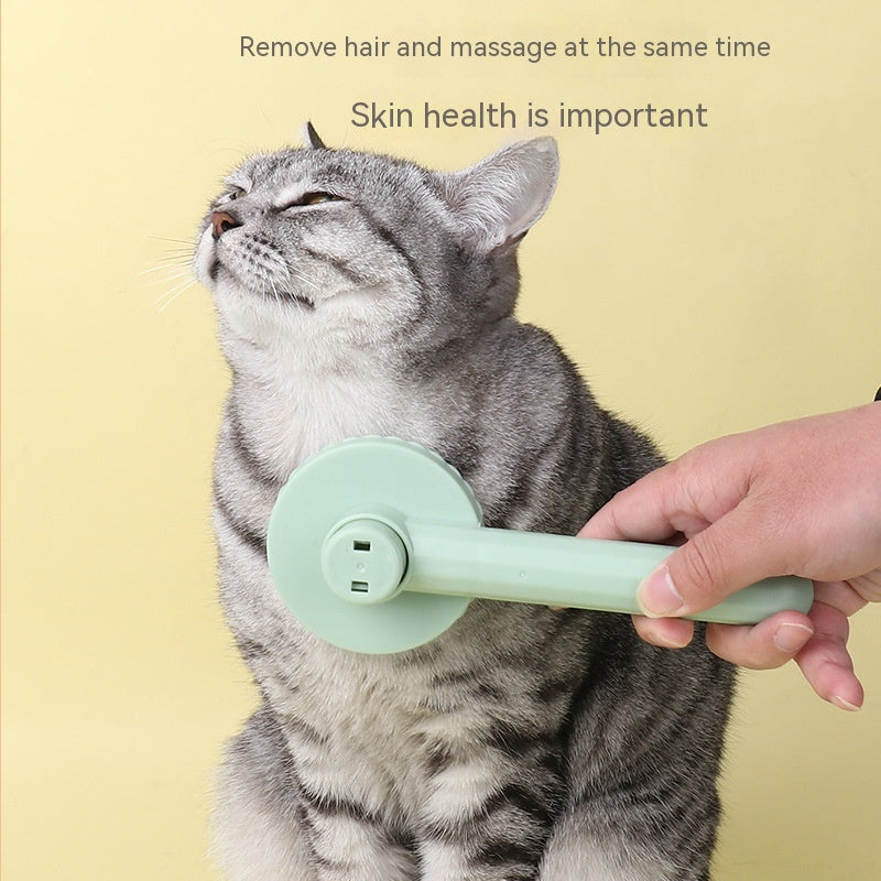 KFX-3878973 Self-Cleaning Round Head Pet Comb for Dogs - Available in Multiple Colors