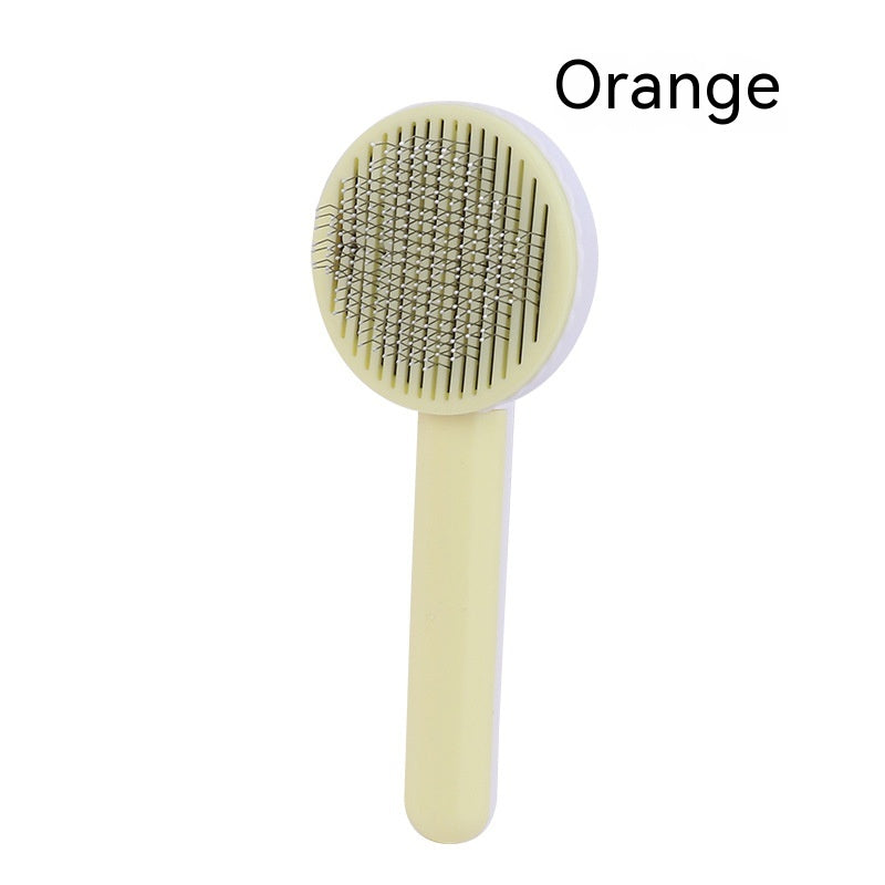 KFX-3878973 Self-Cleaning Round Head Pet Comb for Dogs - Available in Multiple Colors