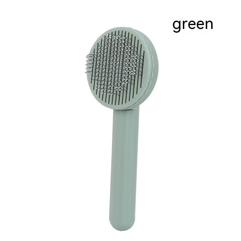 KFX-3878973 Self-Cleaning Round Head Pet Comb for Dogs - Available in Multiple Colors