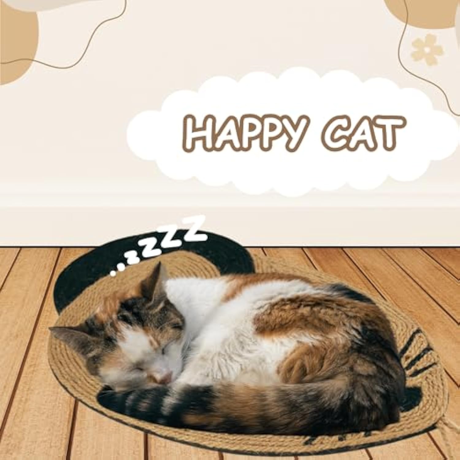 KFX-3880637 Durable Mouse-Shaped Cat Scratch Pad Made of Sisal and EVA for Indoor Use