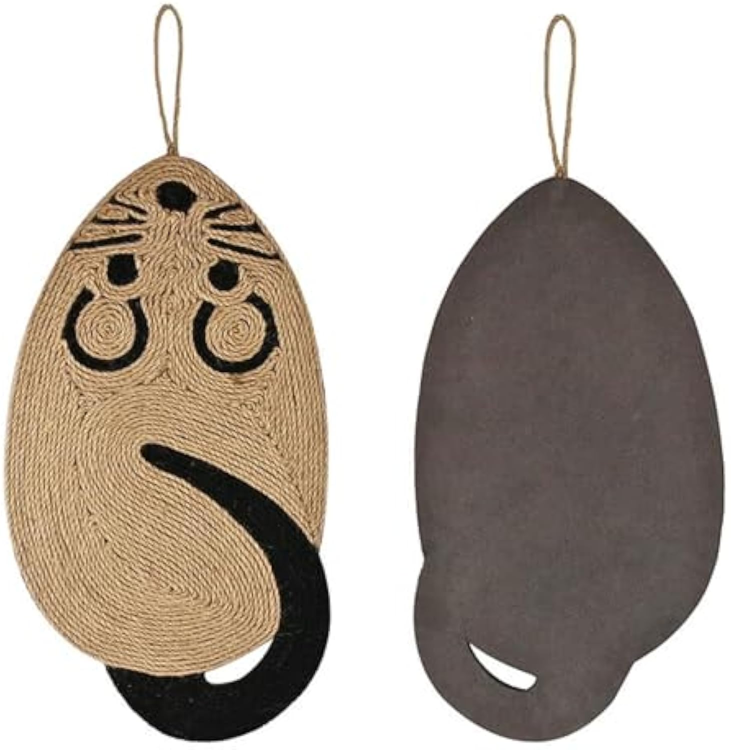 KFX-3880637 Durable Mouse-Shaped Cat Scratch Pad Made of Sisal and EVA for Indoor Use