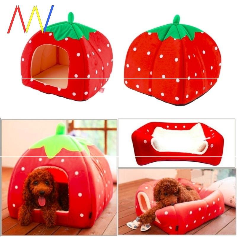 KFX-3883197 Cozy Cloth Pet Bed with Anti-Slip Options in Vibrant Orange and Fruit Designs