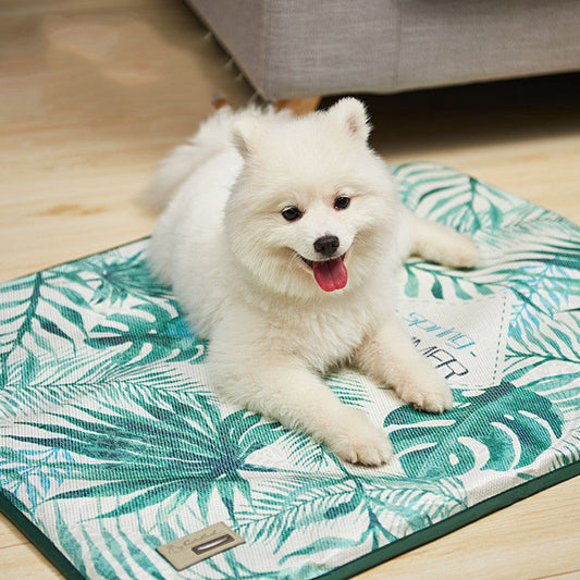 KFX-3884989 Cooling Ice Silk Pet Summer Mat with Non-Stick Hair Resistance