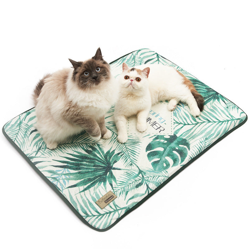 KFX-3884989 Cooling Ice Silk Pet Summer Mat with Non-Stick Hair Resistance