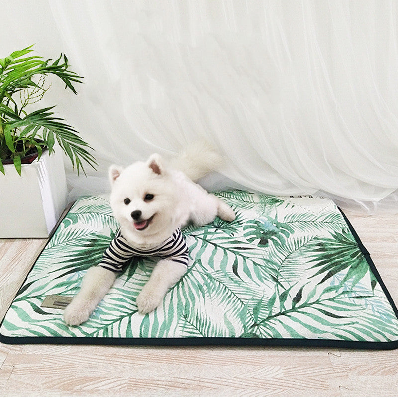 KFX-3884989 Cooling Ice Silk Pet Summer Mat with Non-Stick Hair Resistance