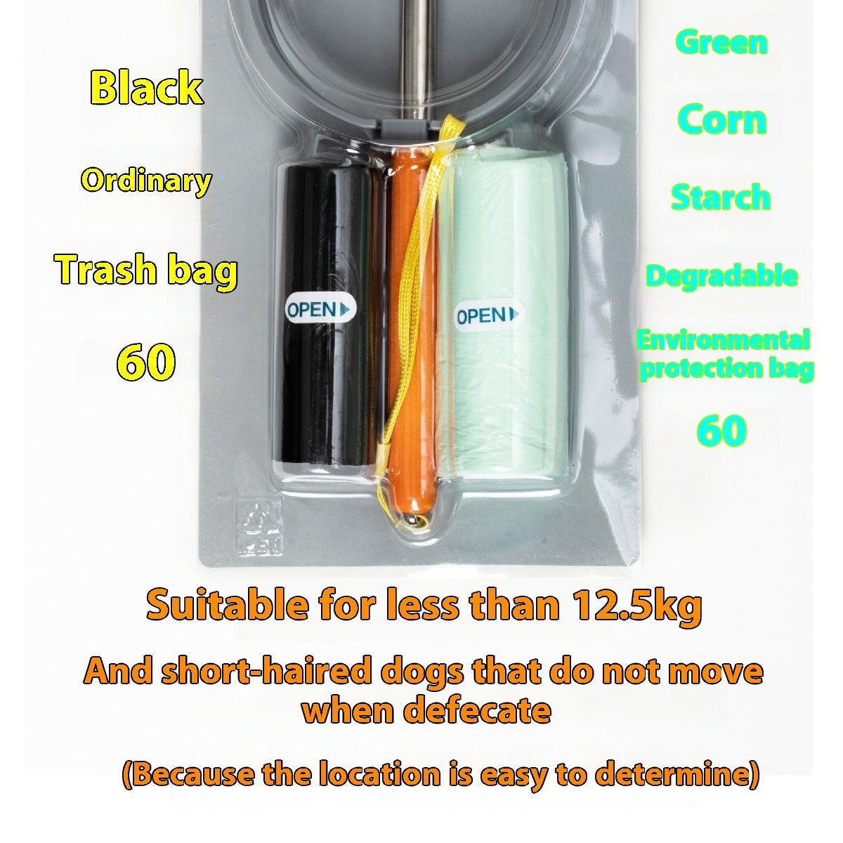 KFX-3886909 Second Generation Dog Pooper Scooper with Free Bags and Leash - Eco-Friendly Options Available