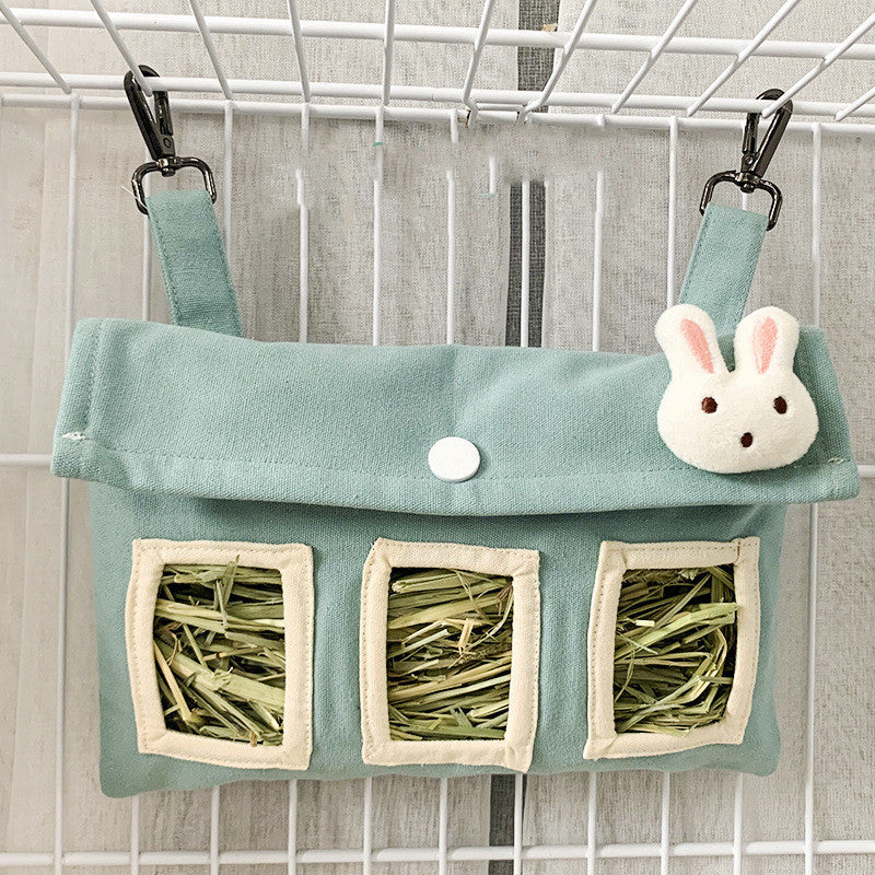 KFX-3887293 Large Capacity Cotton Canvas Straw Bag for Pets - Durable Design with Enhanced Bite Resistance