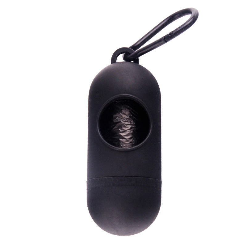 KFX-3890365 Portable Dog Waste Bag Dispenser with Adjustable Velcro Hook for Easy Carrying